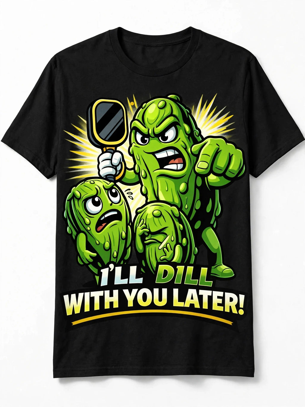I'll Dill With You Later™ Funny Pickleball T-Shirt