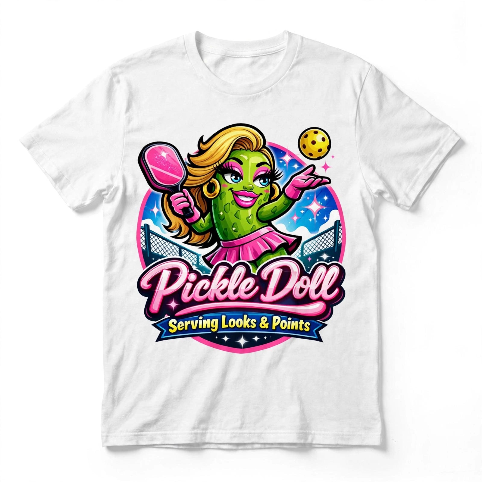Pickle Doll Funny Pickleball T-Shirt