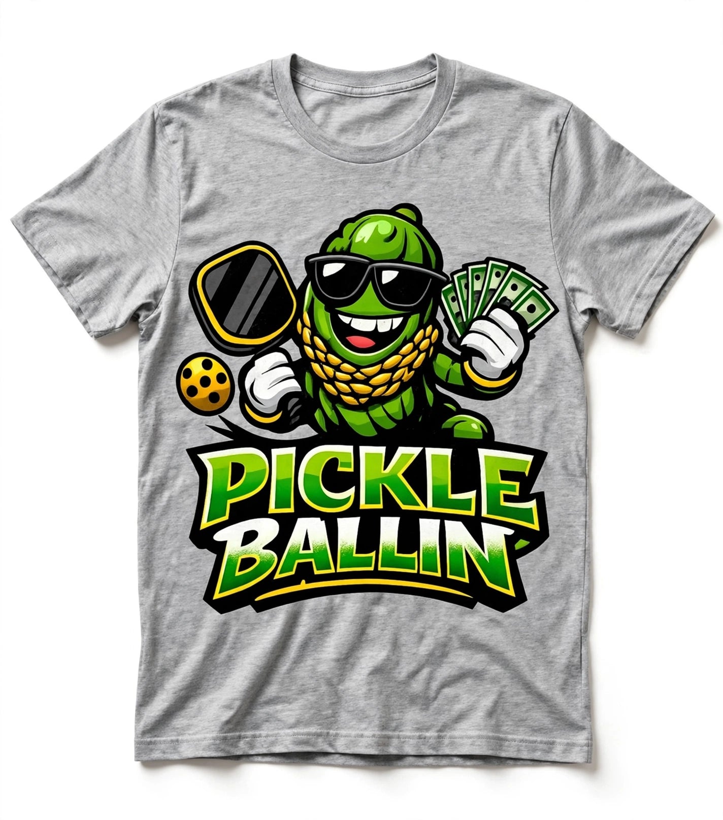 Pickle Ballin' Funny Pickleball T-Shirt