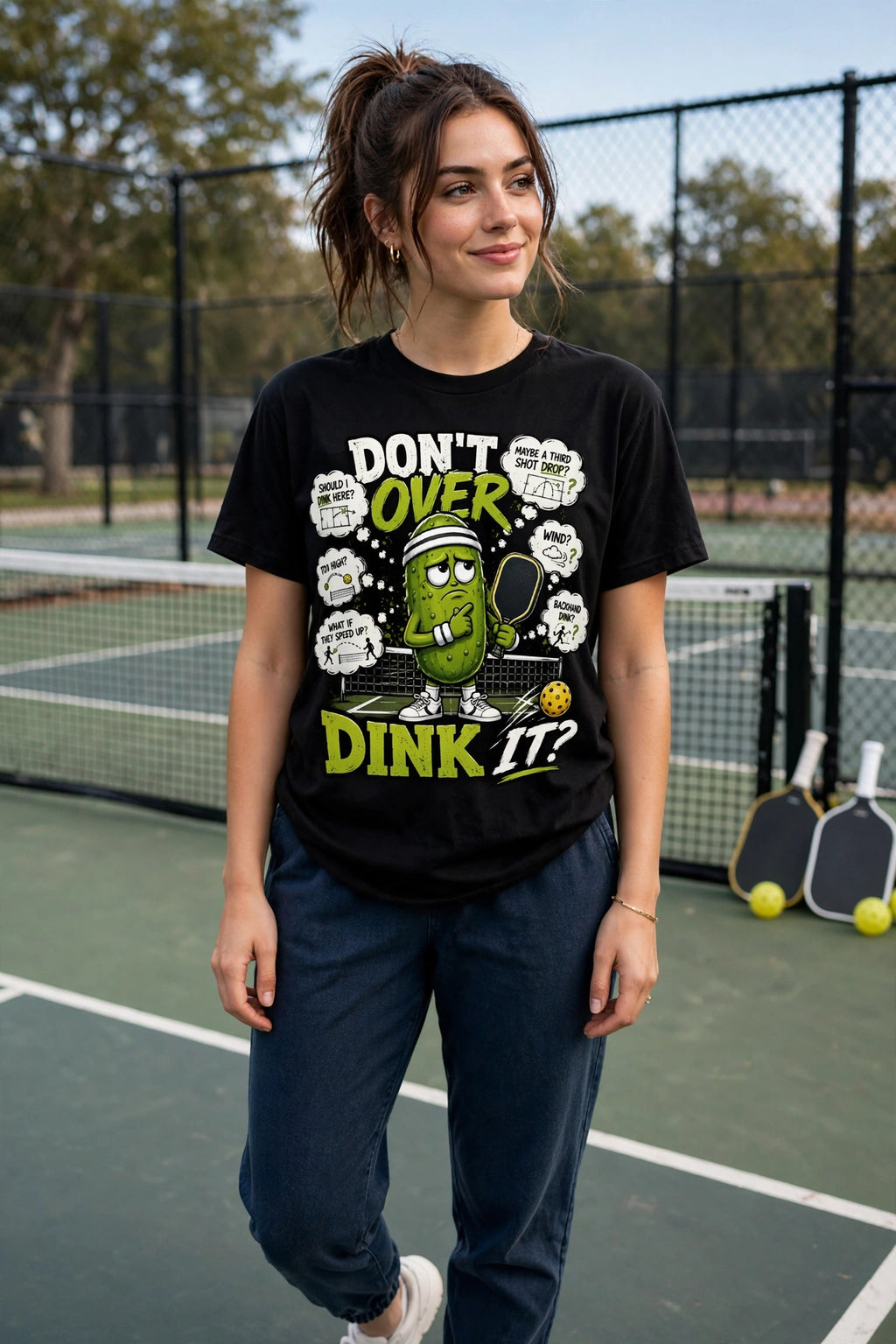 Don't Over Dink It™ Funny Pickleball T-Shirt