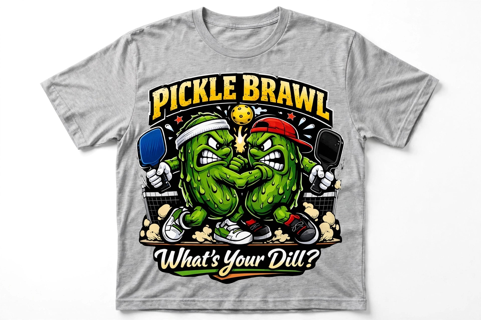 Pickle Brawl Funny Pickleball T-Shirt