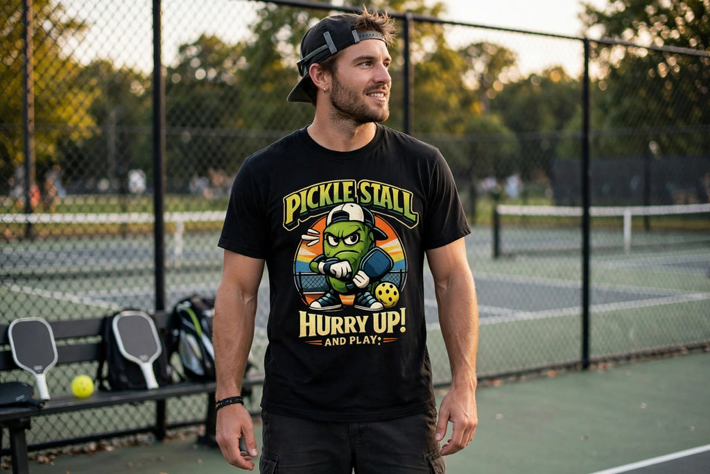 Pickle Stall™ Funny Pickleball T-Shirt