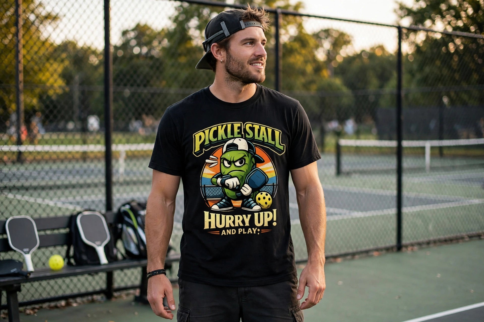 Pickle Stall™ Funny Pickleball T-Shirt
