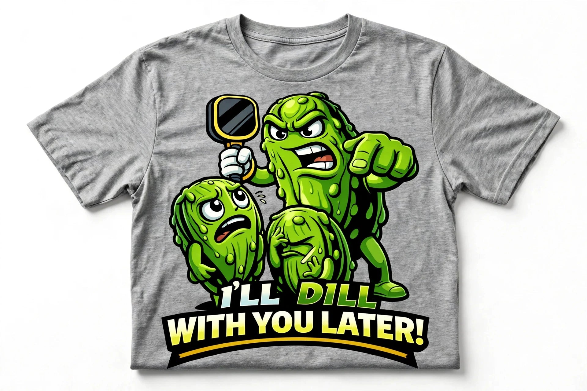 I'll Dill With You Later™ Funny Pickleball T-Shirt