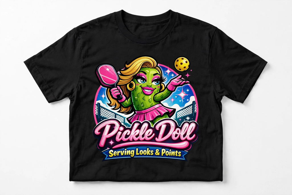 Pickle Doll Funny Pickleball T-Shirt
