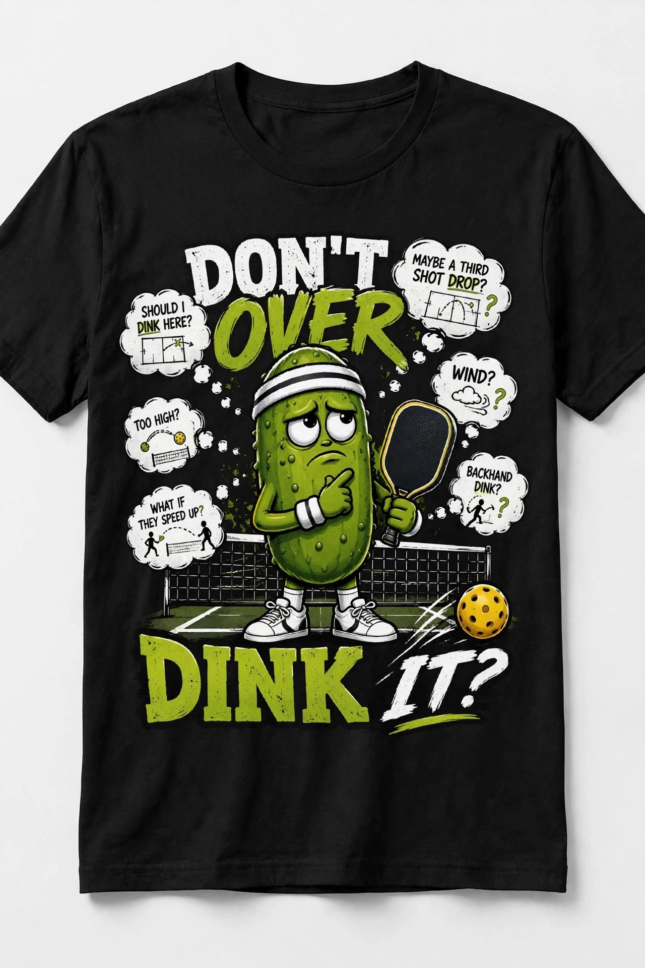 Don't Over Dink It™ Funny Pickleball T-Shirt