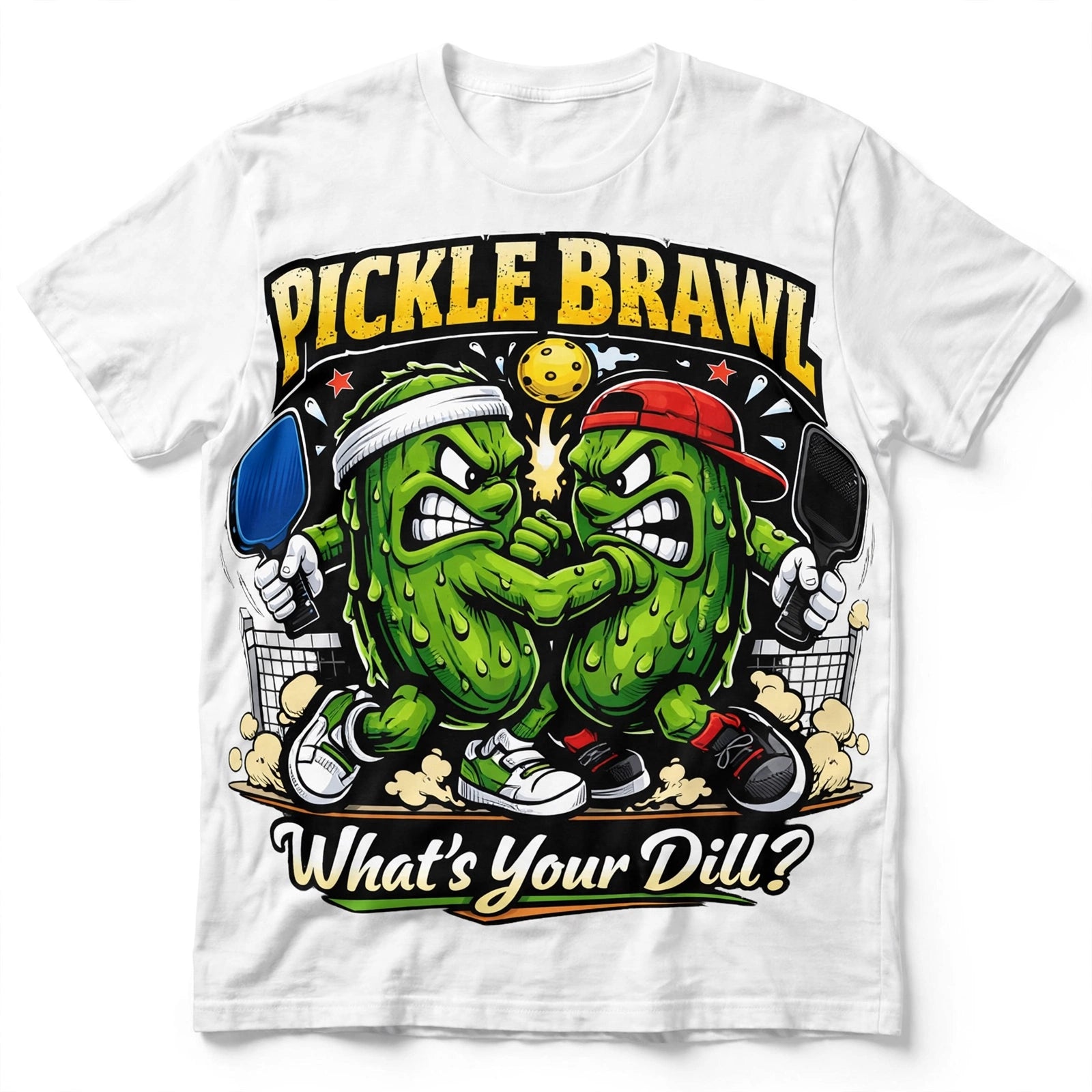 Pickle Brawl Funny Pickleball T-Shirt