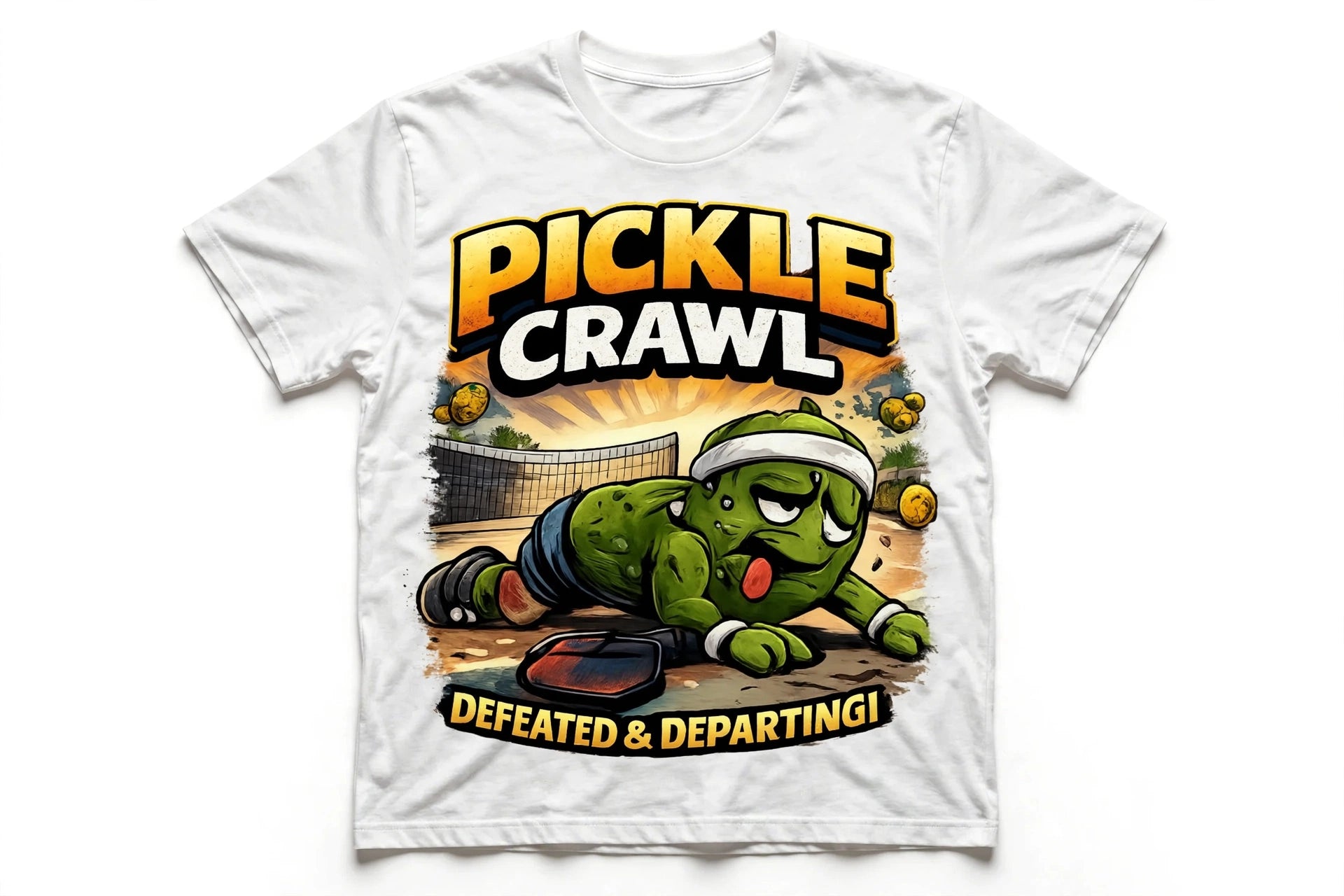 Pickle Crawl™ Funny Pickleball T-Shirt