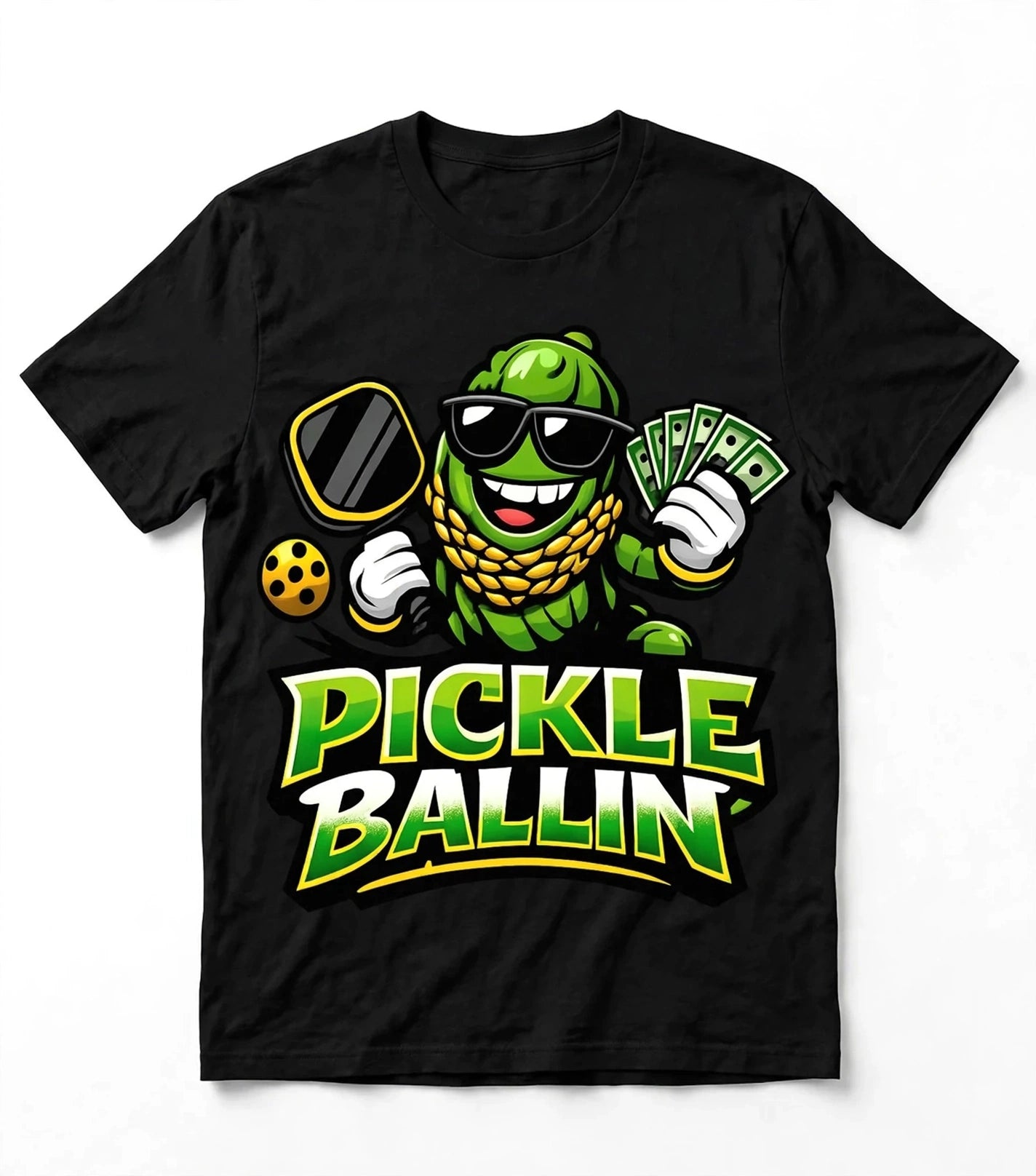 Pickle Ballin' Funny Pickleball T-Shirt