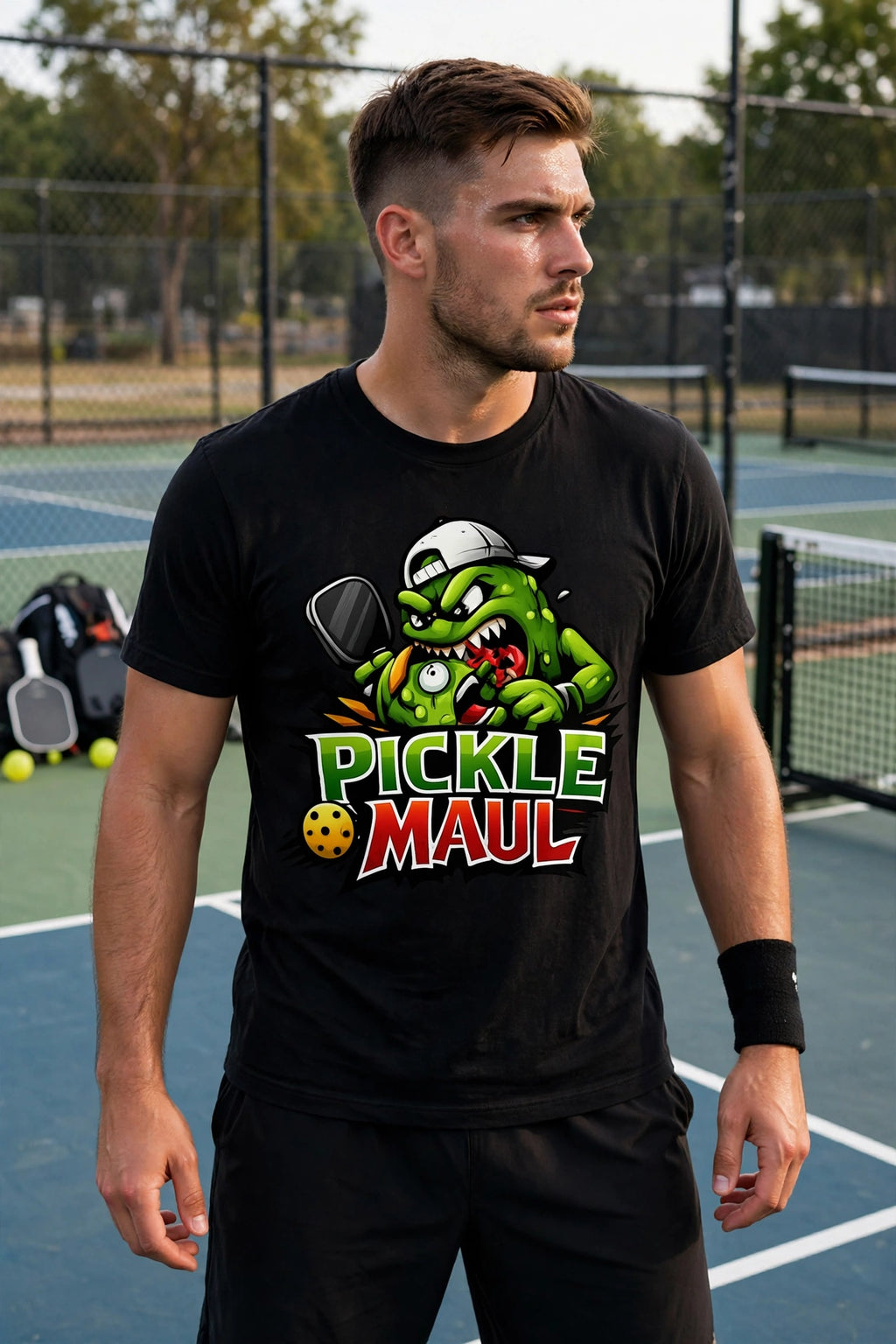 Pickle Maul Funny Pickleball T-Shirt
