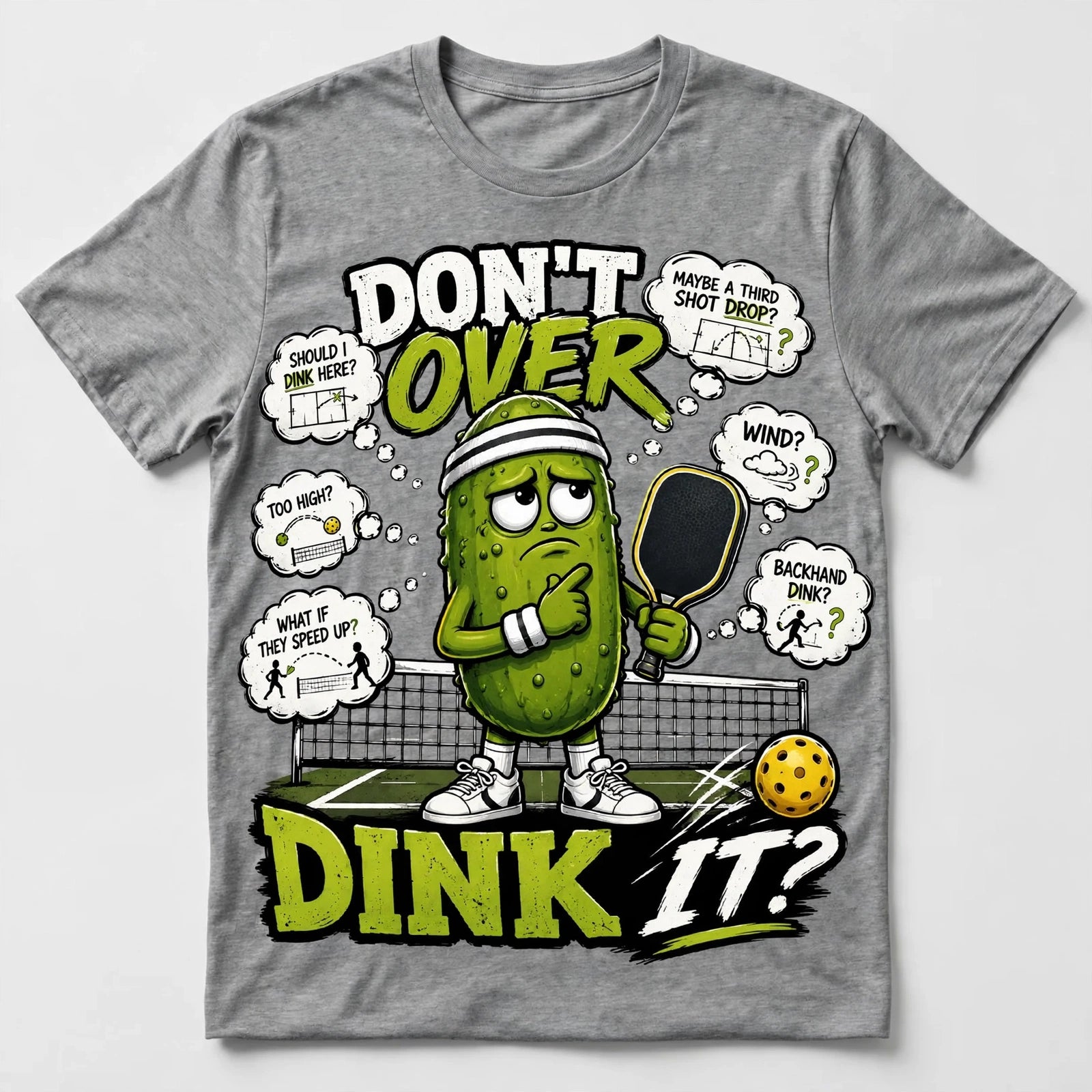 Don't Over Dink It™ Funny Pickleball T-Shirt