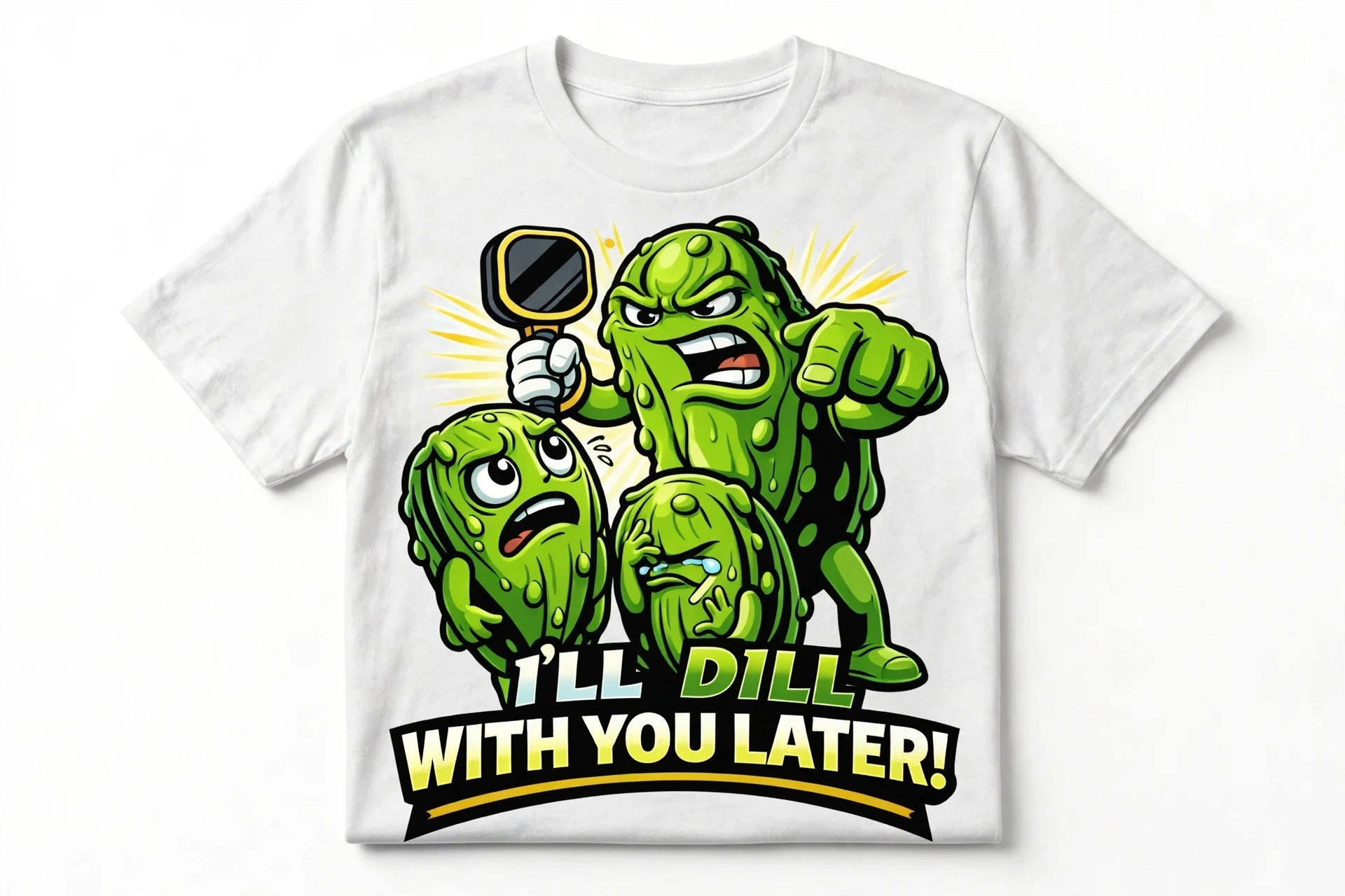 I'll Dill With You Later™ Funny Pickleball T-Shirt