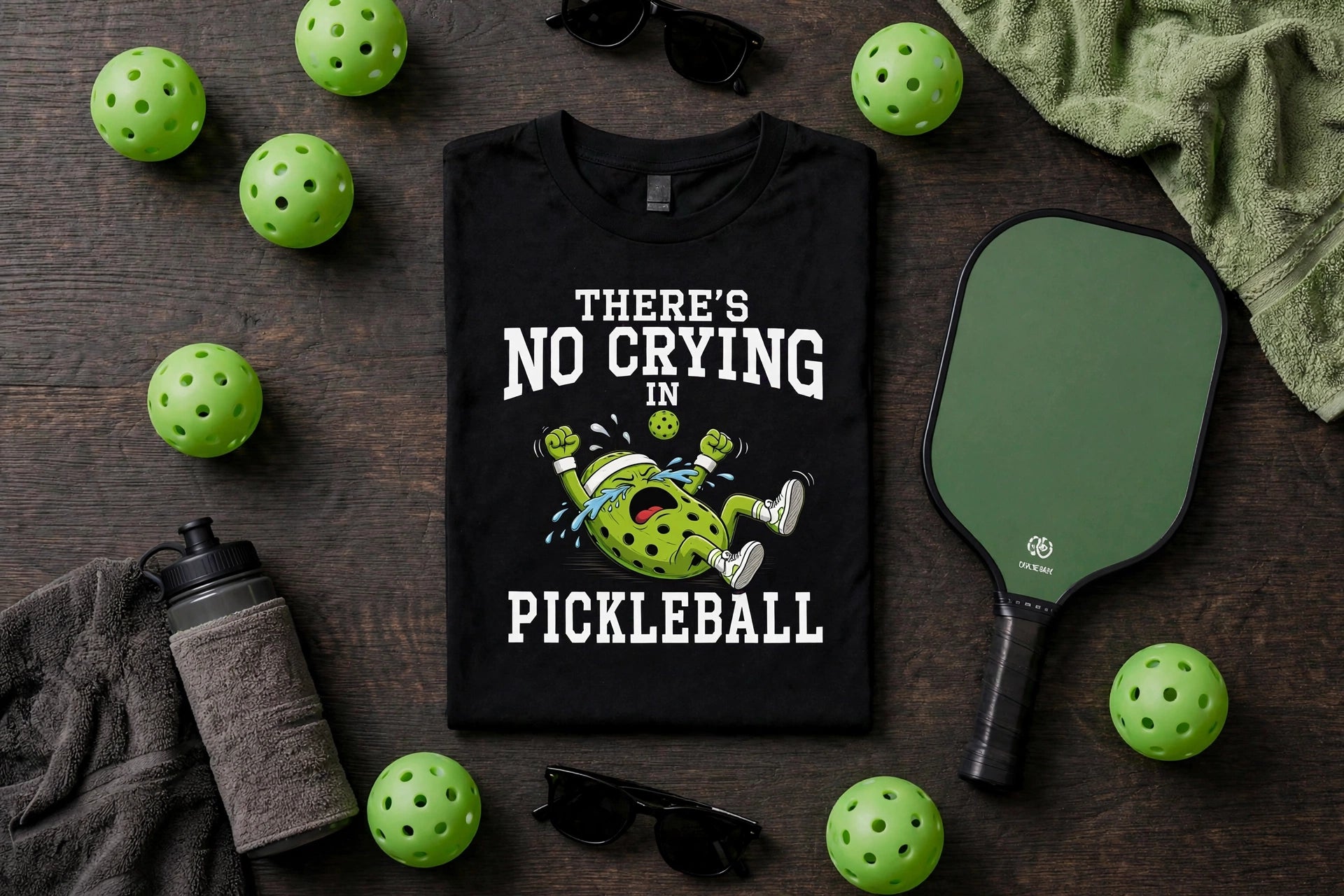 There's No Crying in Pickleball T-Shirt