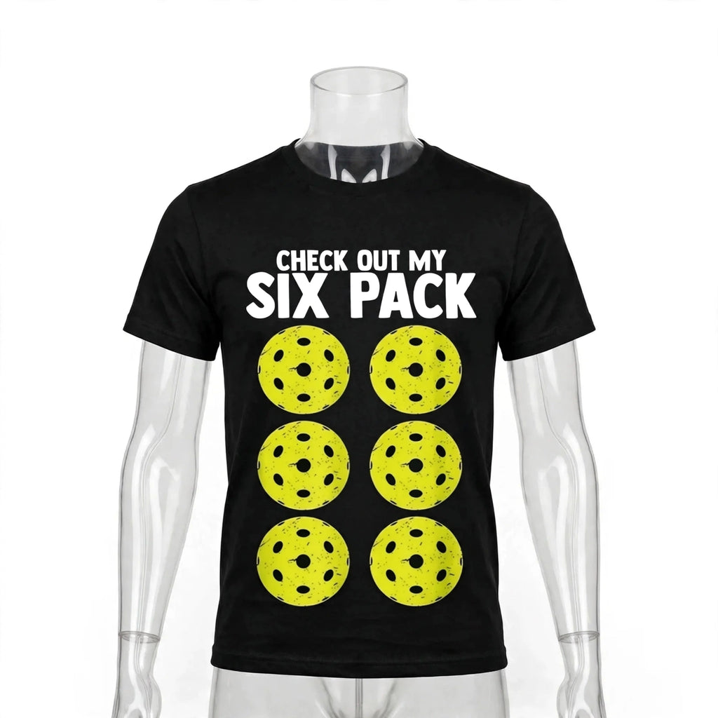Check Out My Six Pack Pickleball T-Shirt