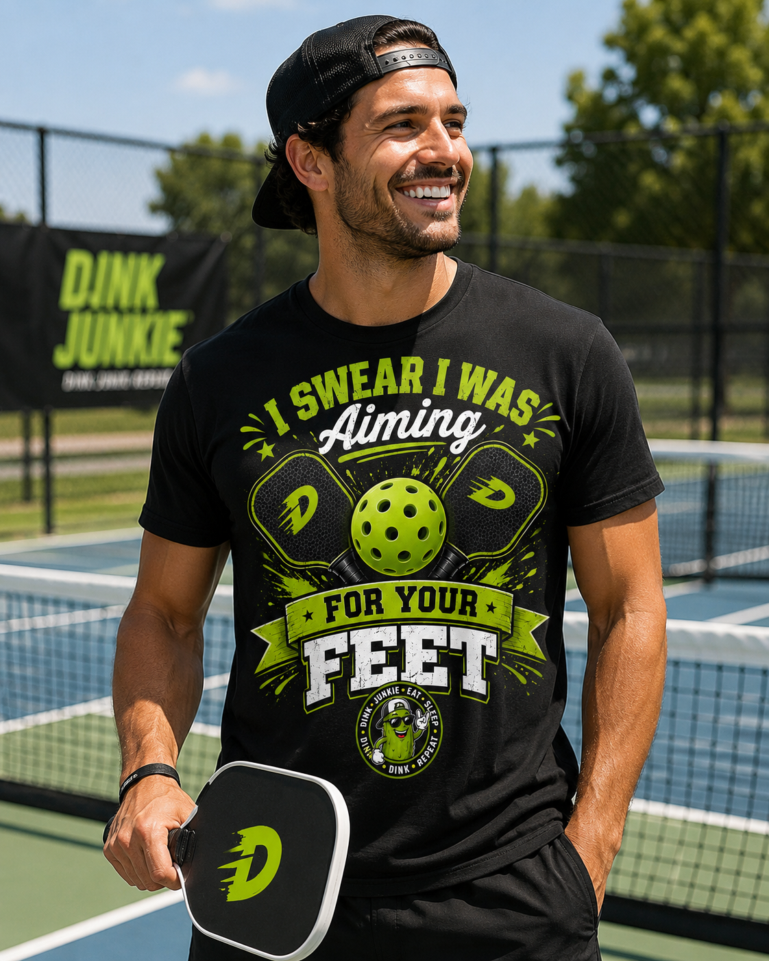 I Swear I Was Aiming for Your Feet Pickleball T-Shirt