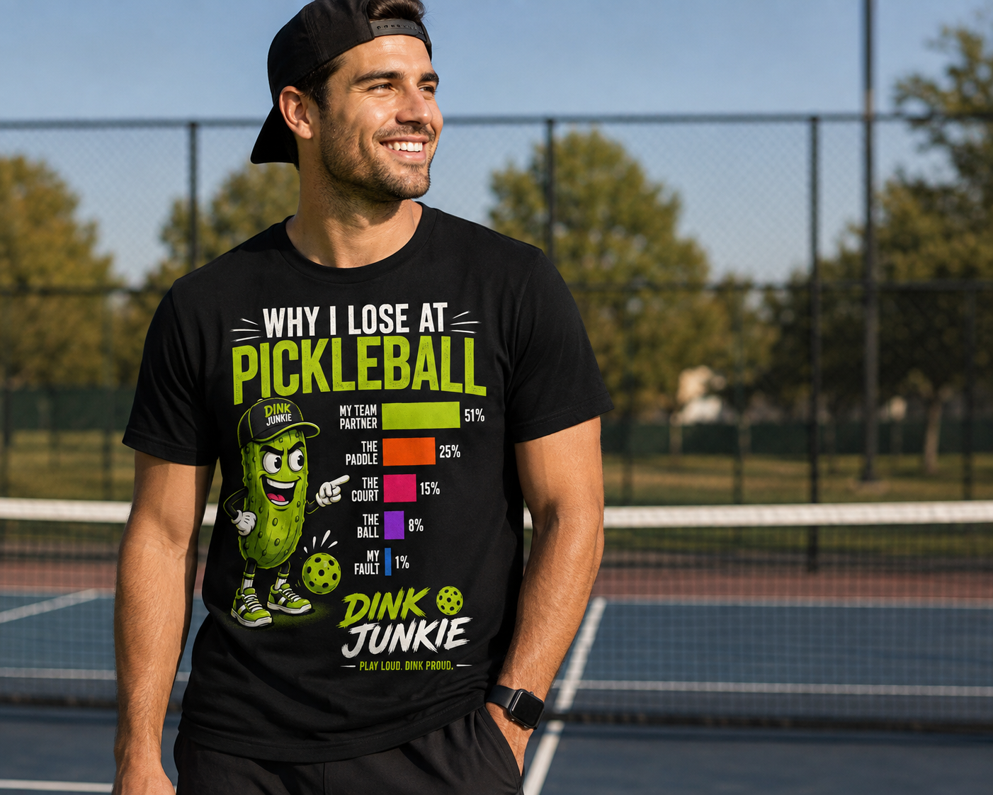 Why I Lose at Pickleball T-Shirt